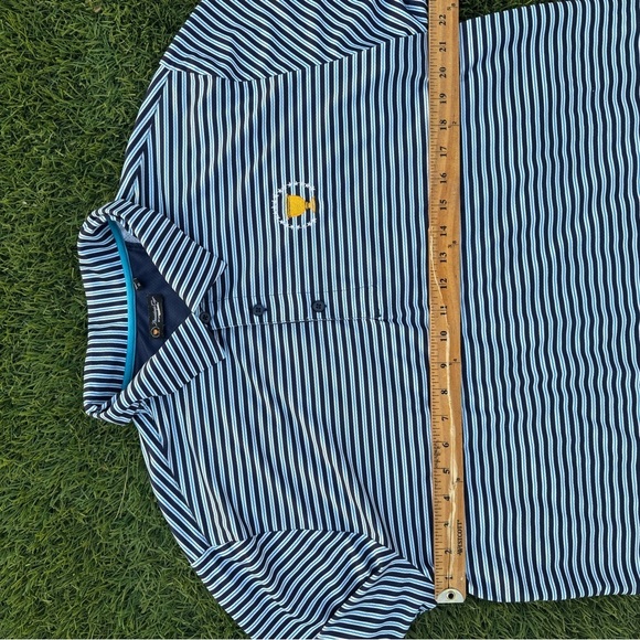 Presidents Cup By Sporte Leisure Striped Polo Blue XL - Picture 5 of 7